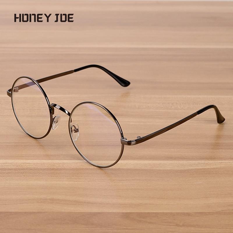 Gaming Accessories Men - Retro Round Optical Glasses Anti Blu-Rays