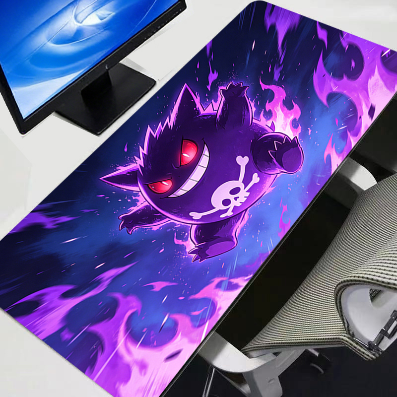 Gaming Accessories For Gaming Setup - Mouse Pad Gengar Pokemon Pikachu Anime