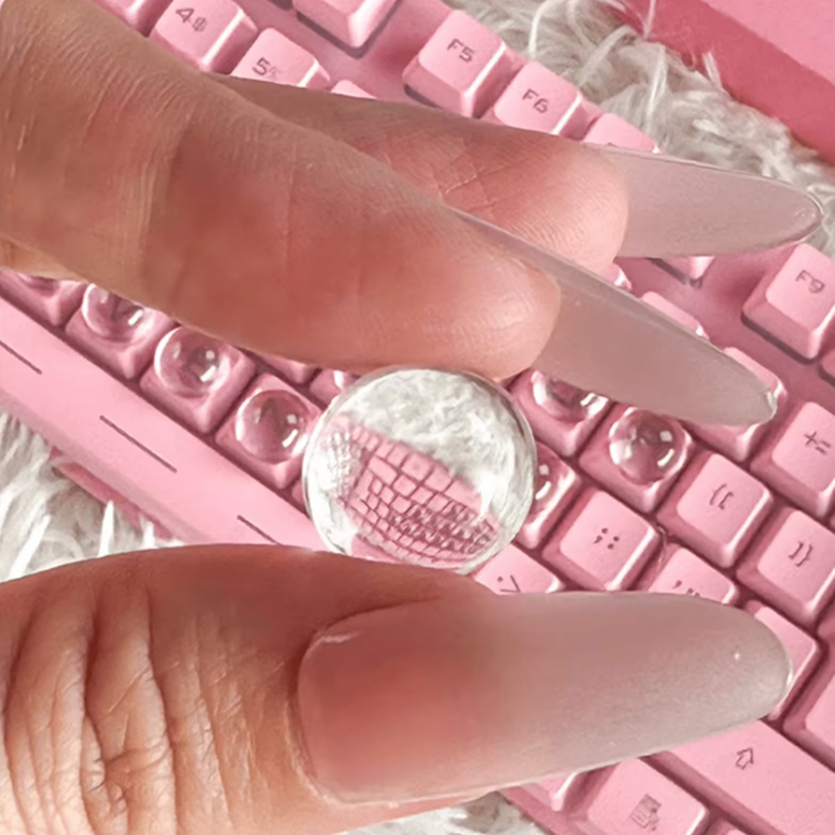 Gaming Accessories Aesthetic - Nail Art Keyboard Key Caps for
