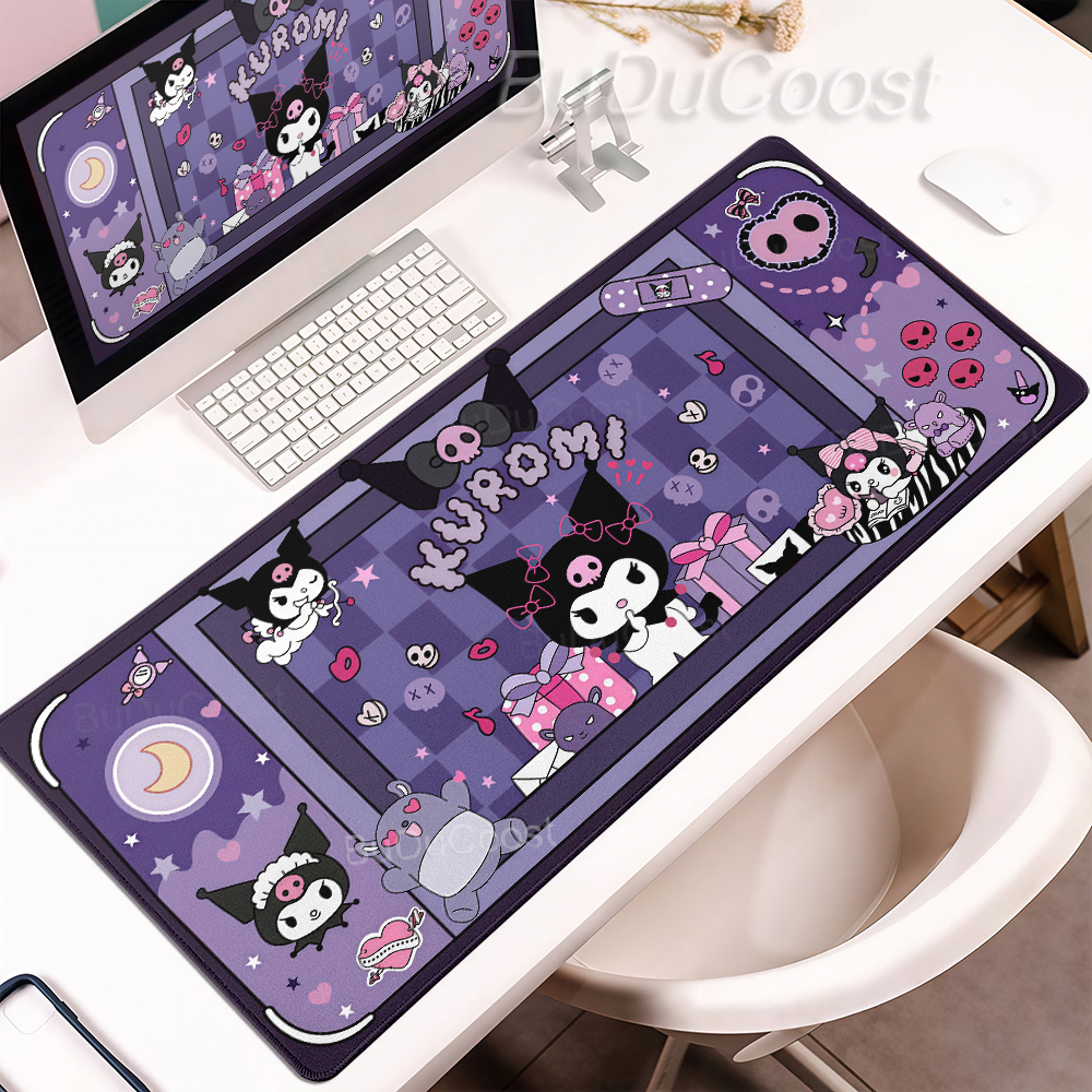 Gaming Accessories Pink - Pink Purple Cartoon Kuromi Xxl Mouse