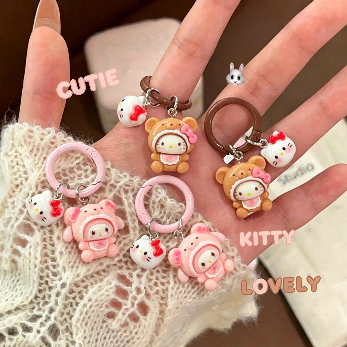Gaming Accessories Gifts - Cartoon Cosplay Sanrio Hello Kitty Keychain