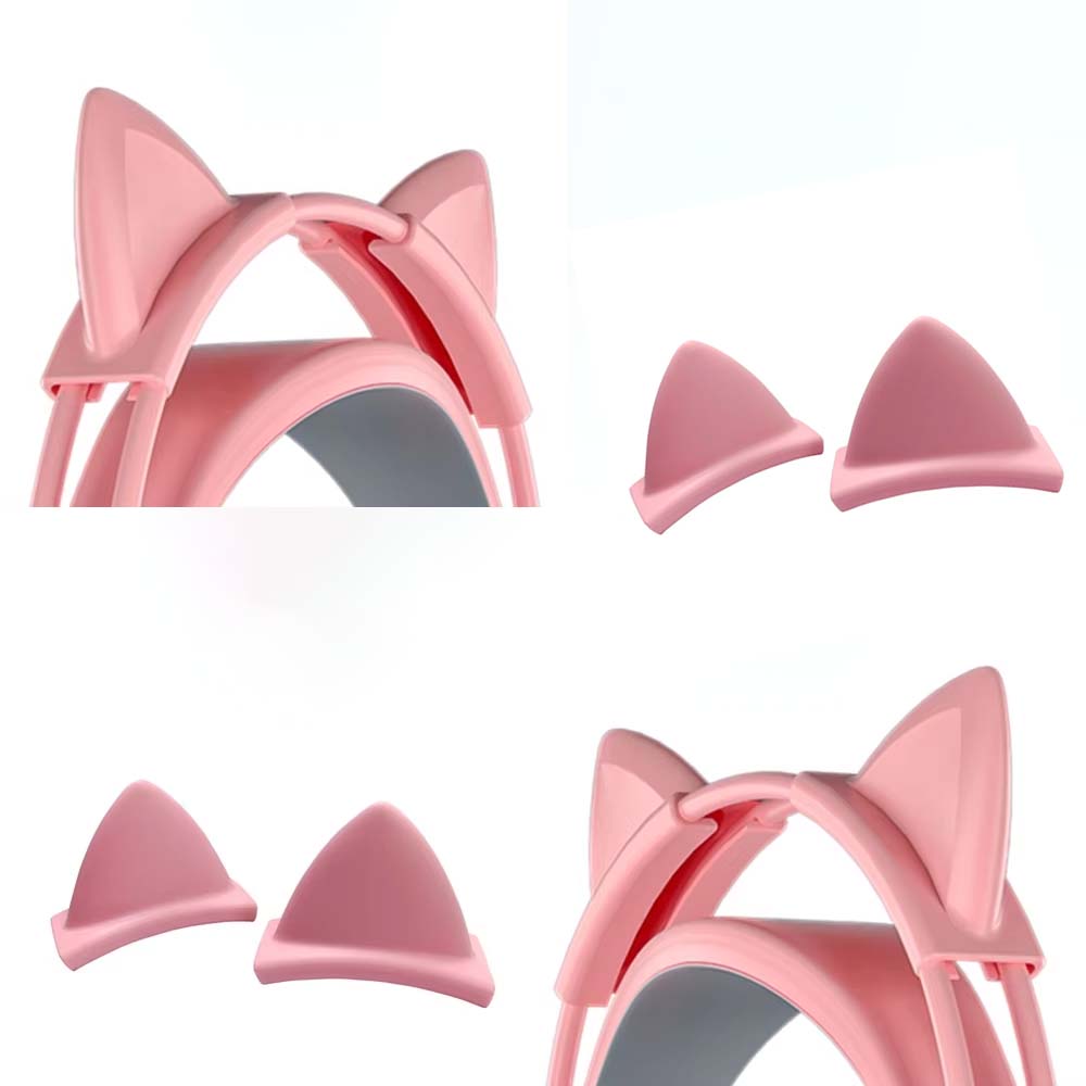Gaming Home Accessories - Pink Silicone Cat Ears Pendant for