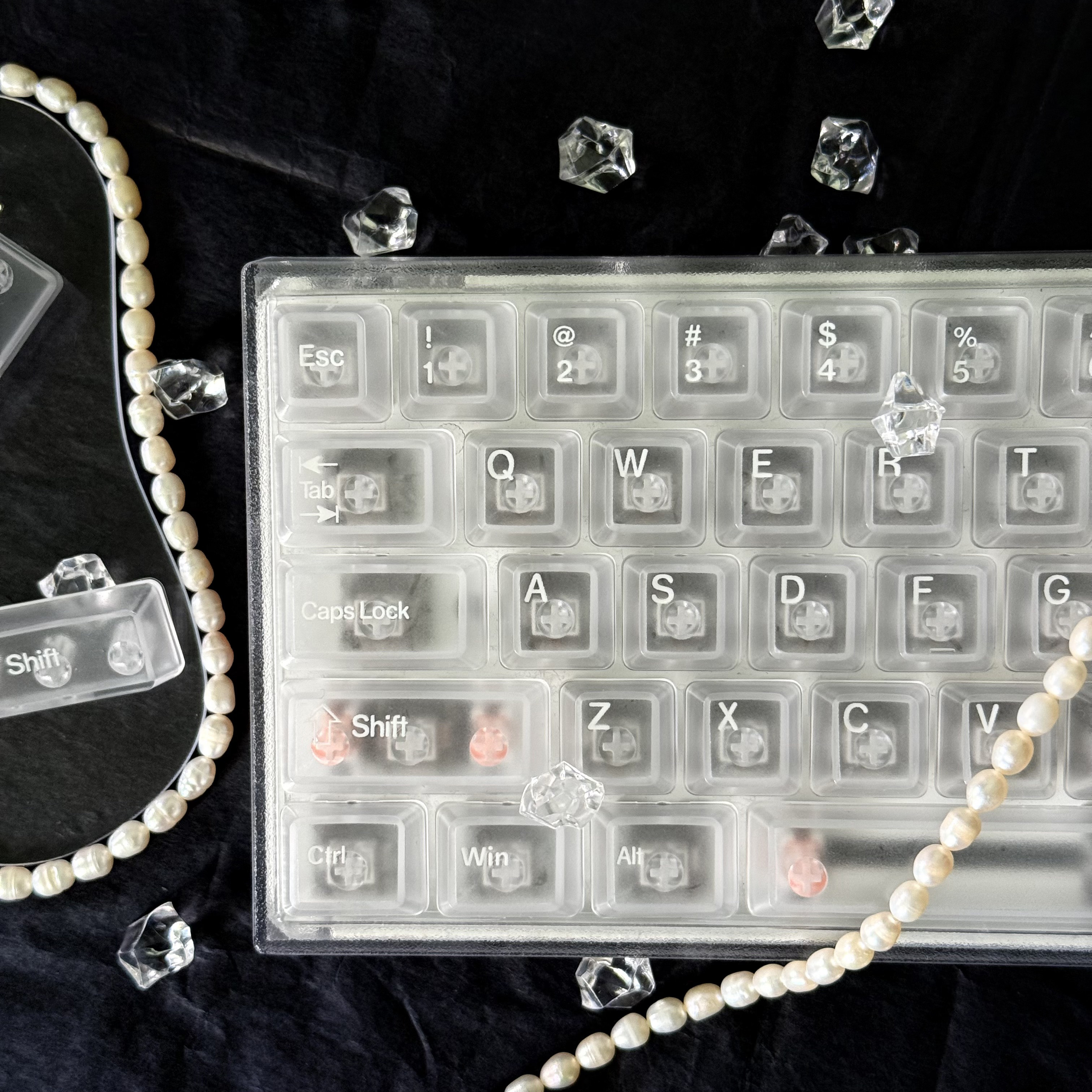Keyboard Numpad Separate - Clear Transparent & Frosted Translucent PC