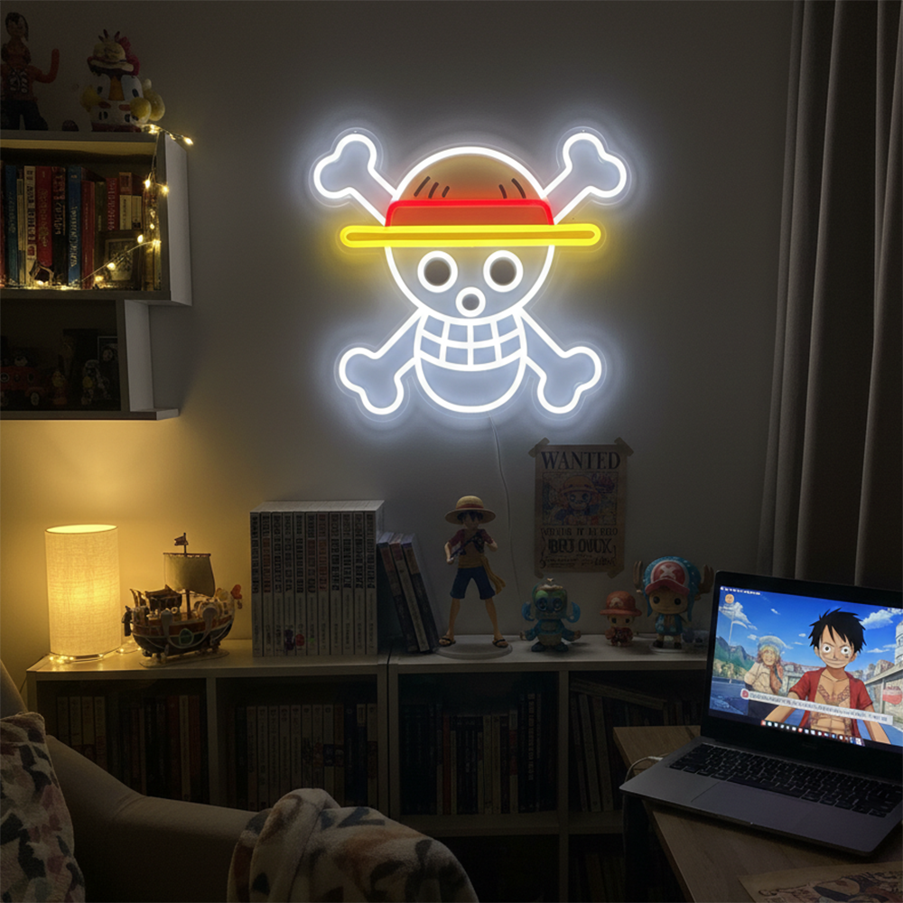 Gaming Home Accessories - Pokemon One Piece Anime Neon Sign