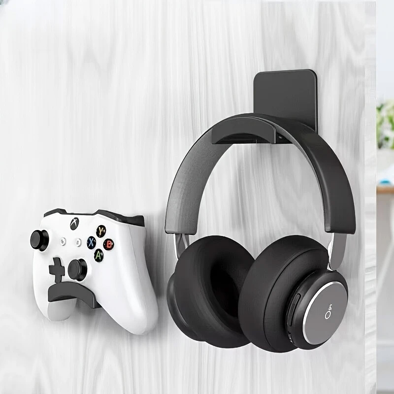 4Pcs Black Adhesive Headphone  - огляд і ціна Gaming Home Accessories