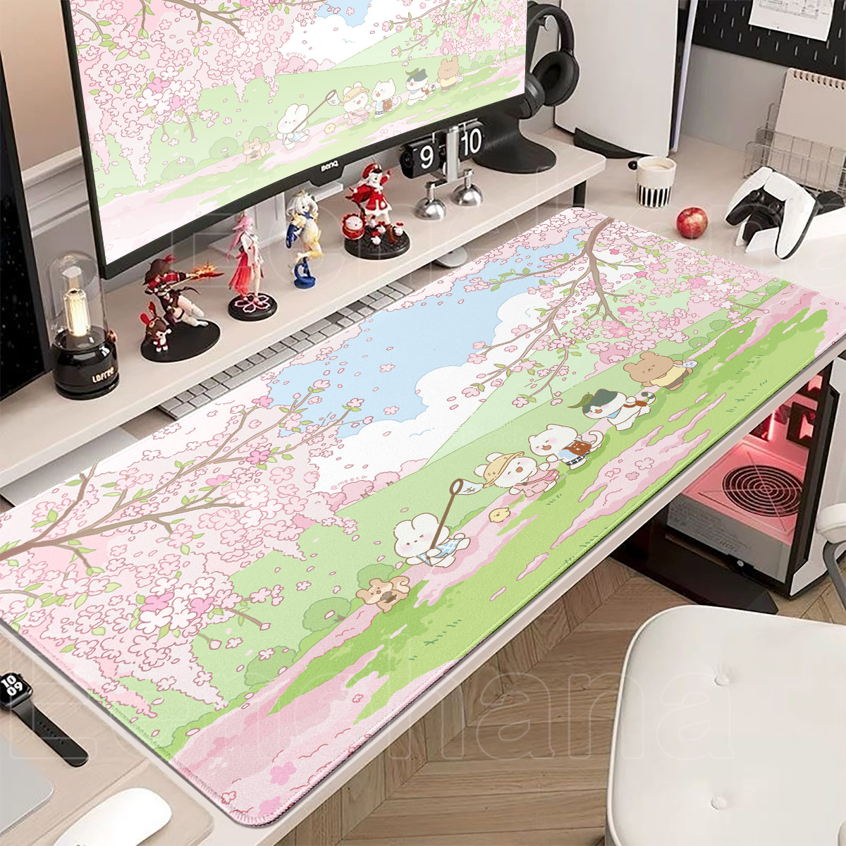 Spring Cute Rabbit Mouse Pad L - огляд і ціна Gaming Accessories Pink