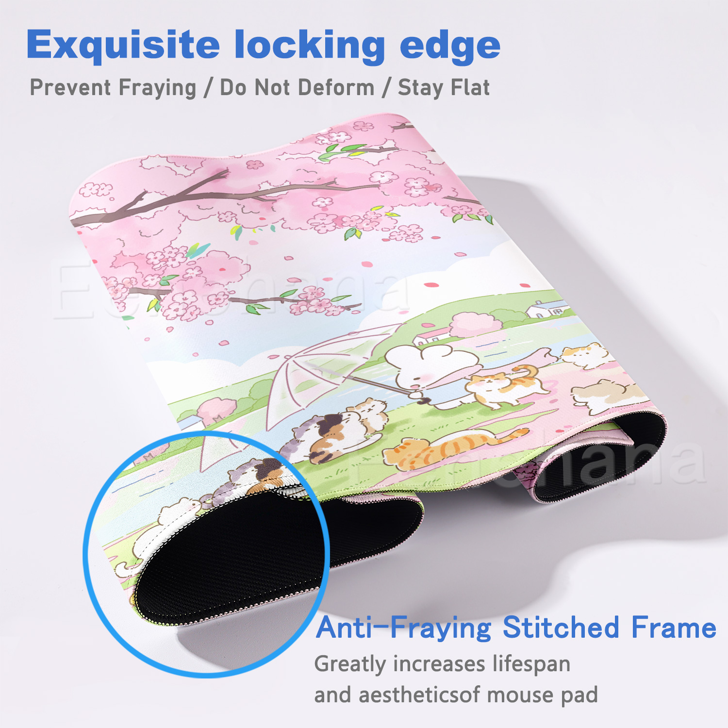 Spring Cute Rabbit Mouse Pad L - огляд і ціна Gaming Accessories Pink