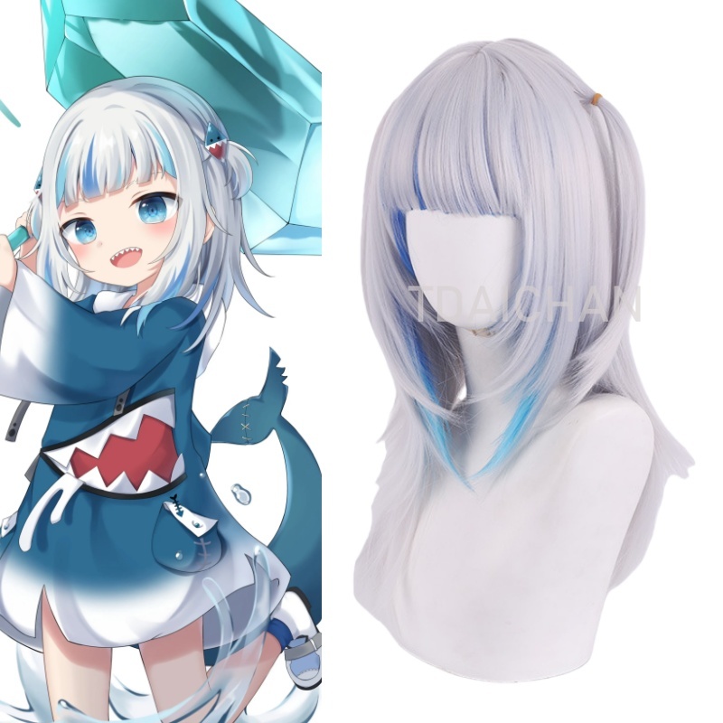 2025 Gawr Gura Cosplay Wig Whi - огляд і ціна Gaming Accessories Korea