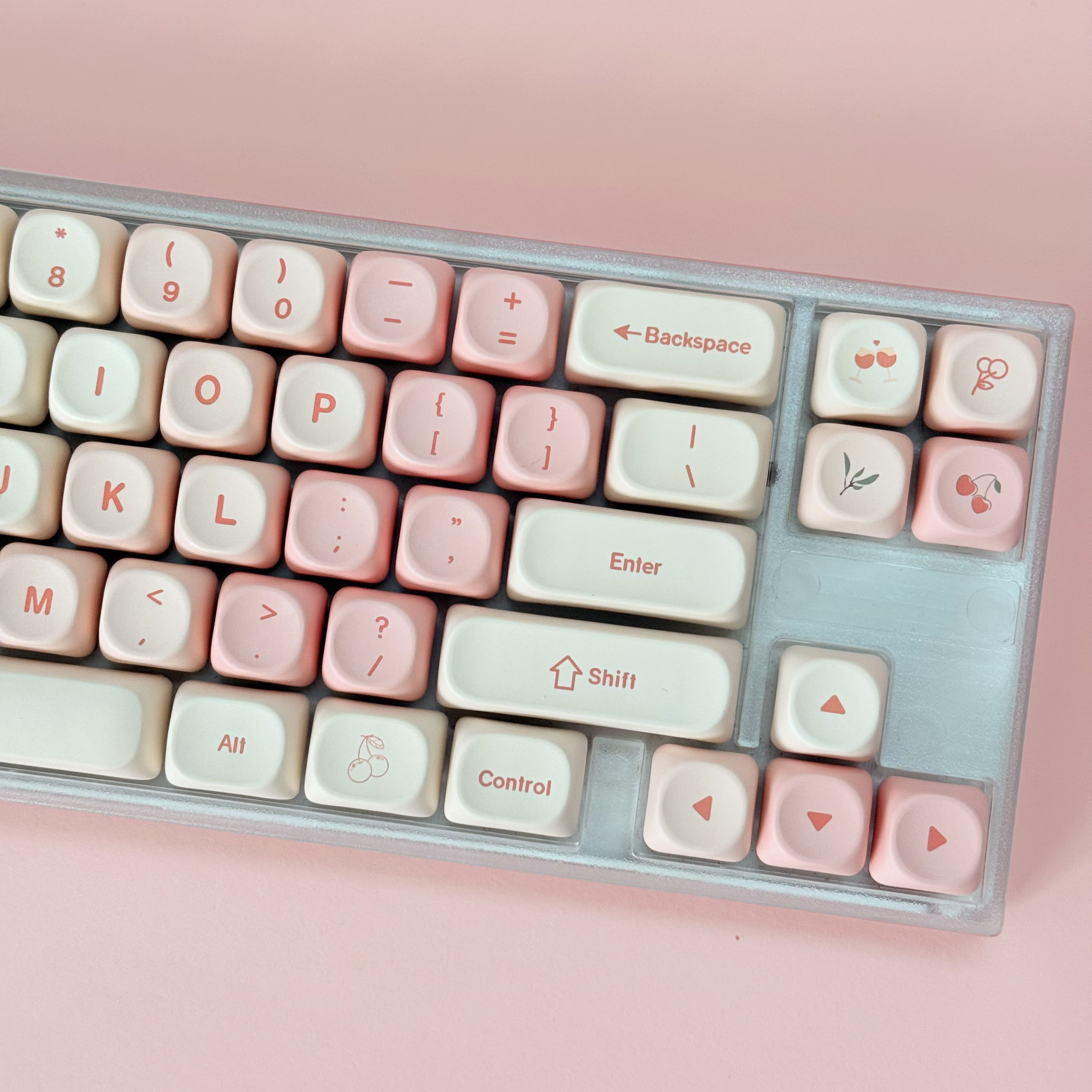 Pink Cherry Cute Style Keycaps - огляд і ціна Keyboard Numpad Separate