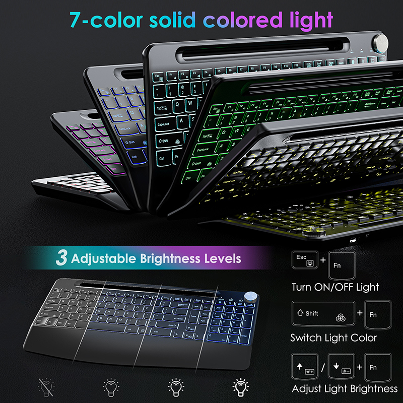 2.4G&Type-C Wireless Keyboard  - огляд і ціна Gaming Accessories Pink