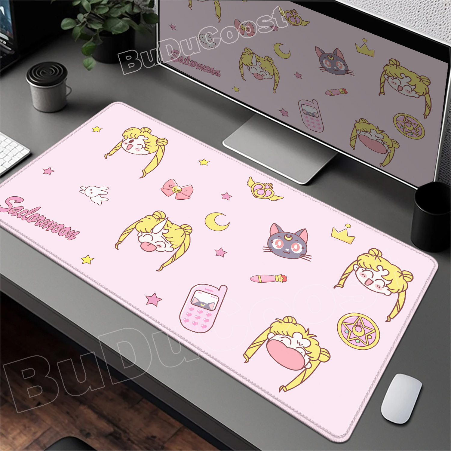 Pretty Pink Desk Mat Anime Sai - огляд і ціна Gaming Accessories Pink