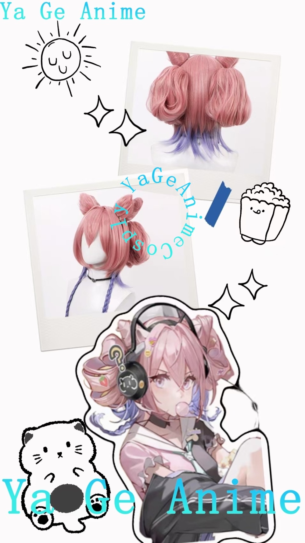 Arknights Eureka Cosplay Wig S - огляд і ціна Gaming Accessories Korea