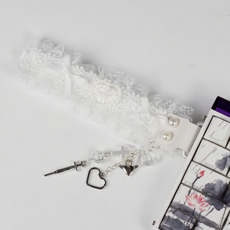 Hot！Lace Keyboard Ribbon Mecha - огляд і ціна Gaming Accessories Aesthetic