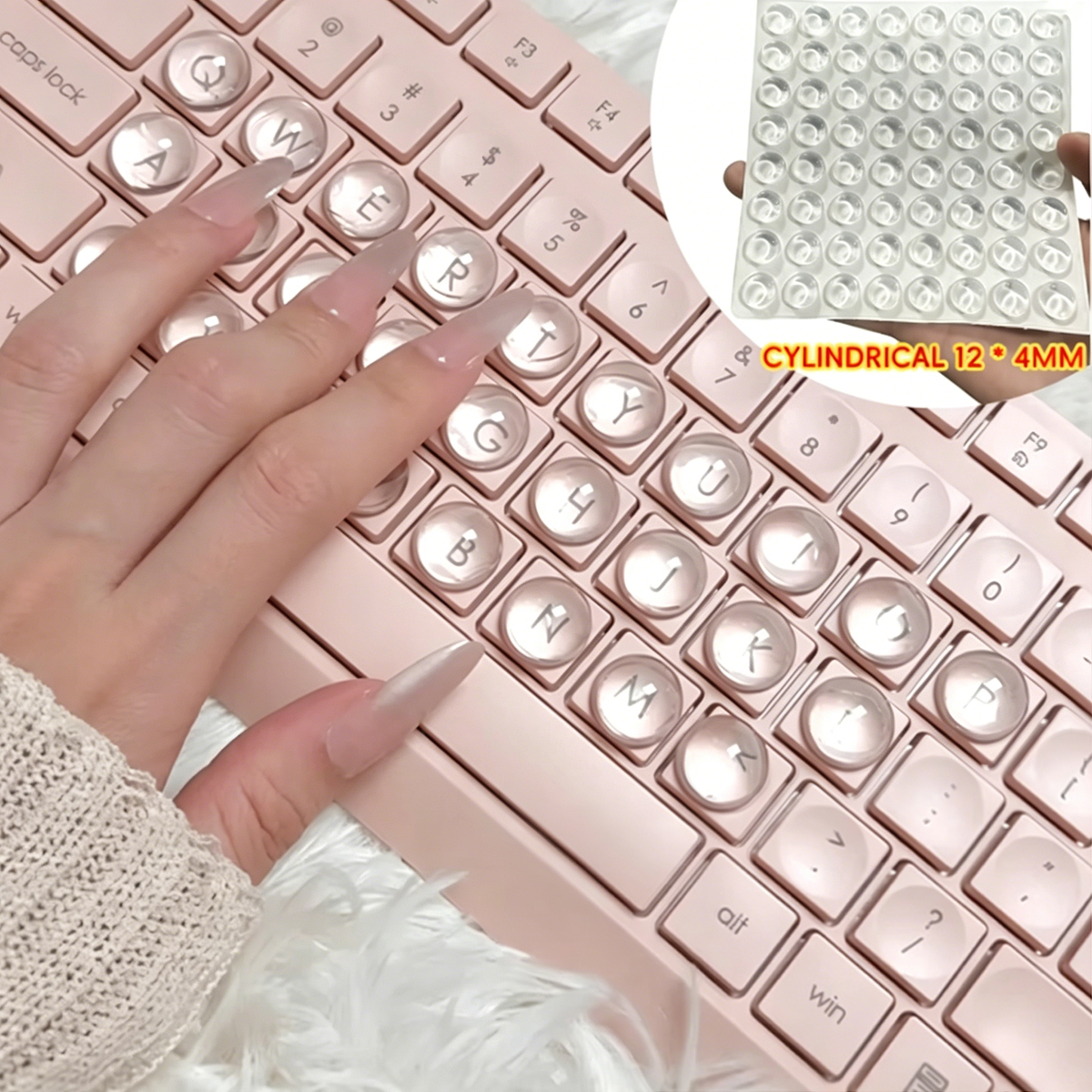 Nail Art Keyboard Key Caps for - огляд і ціна Gaming Accessories Aesthetic