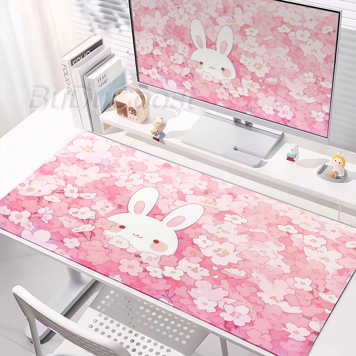 Pink Mousepad Kawaii Rabbit Co - огляд і ціна Gaming Accessories Pink