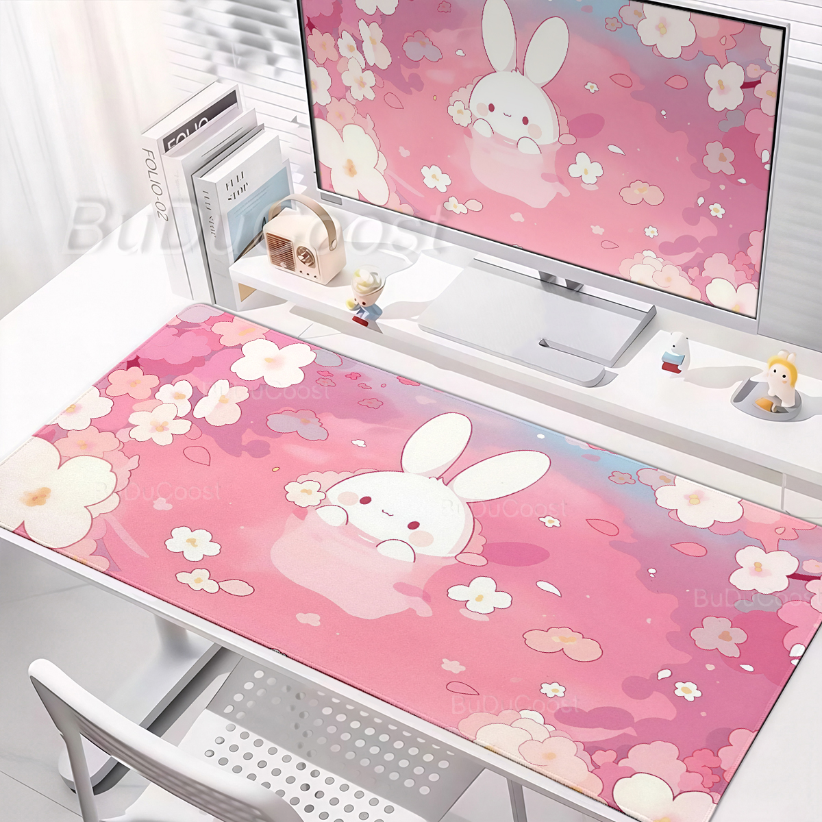 Pink Mousepad Kawaii Rabbit Co - огляд і ціна Gaming Accessories Pink
