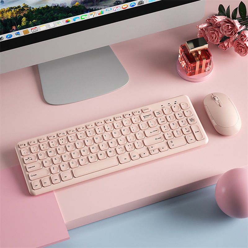 Fashion Wireless Keyboard and  - огляд і ціна Gaming Accessories Pink