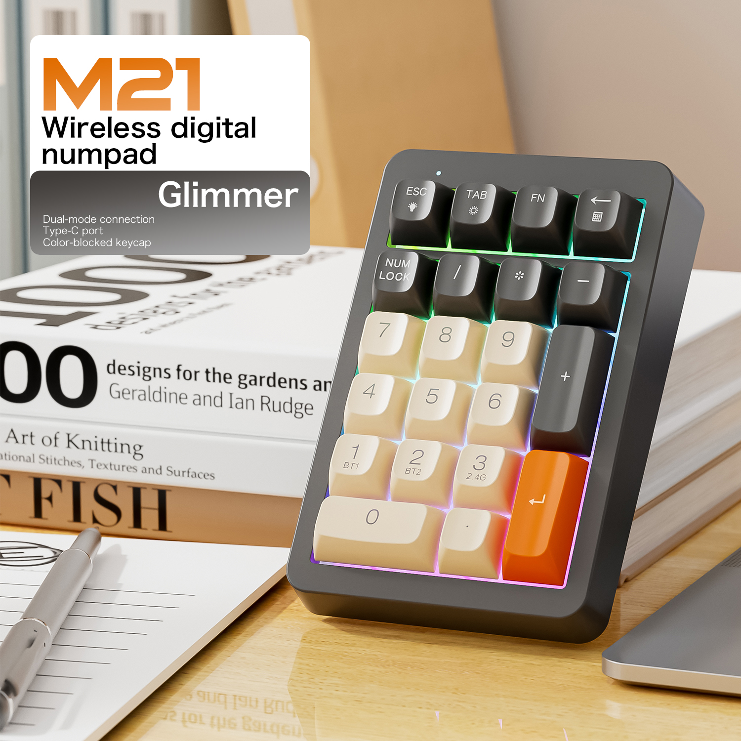 FREEWOLF M21 Wireless Numeric  - огляд і ціна Keyboard Numpad Separate