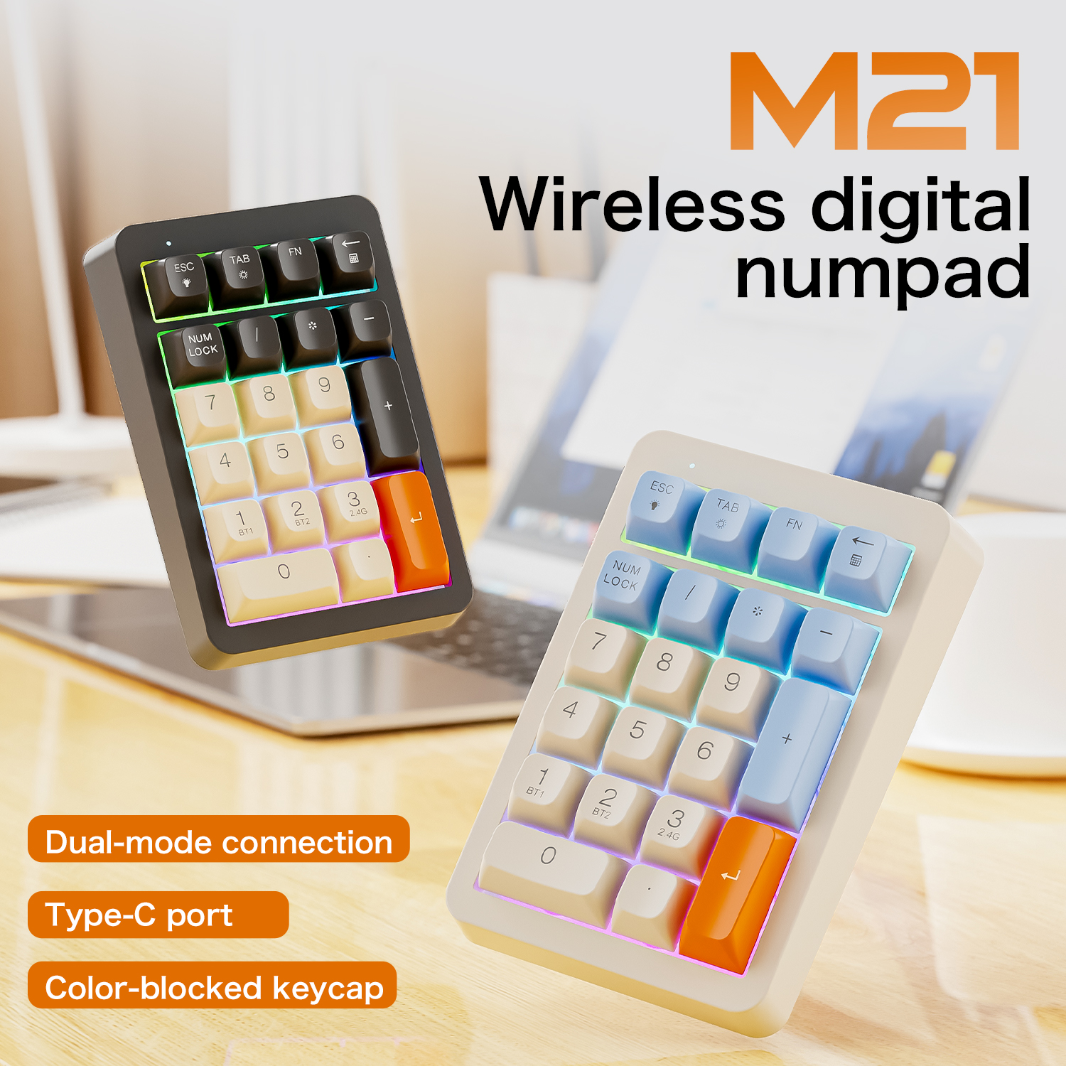 FREEWOLF M21 Wireless Numeric  - огляд і ціна Keyboard Numpad Separate