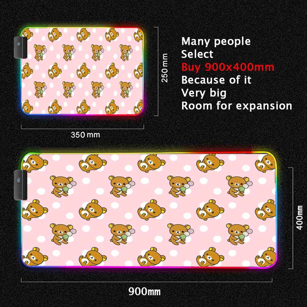 Korilakkuma Mouse Pad Xxl Cute - огляд і ціна Gaming Accessories Pink
