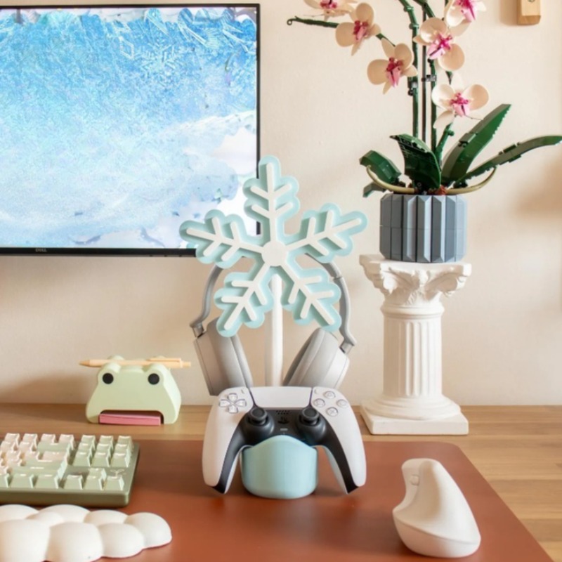 Snowflake Headphone Stand 3D P - огляд і ціна Gaming Accessories Rack