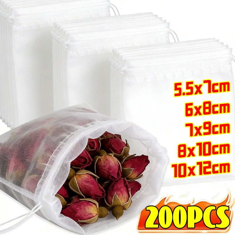 200/50Pcs Nylon Tea Bags Small - огляд і ціна Gaming Kitchen Accessories