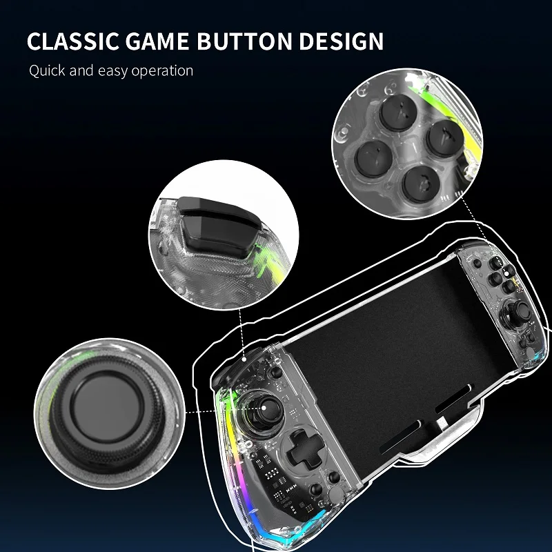 YS43 Transparent Switch Gamepa - огляд і ціна Gaming Accessories Controller