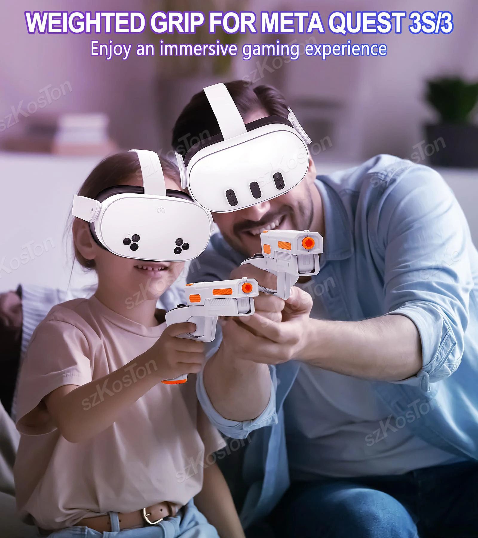 VR Gun Stock Grips for Meta Qu - огляд і ціна Gaming Accessories Controller