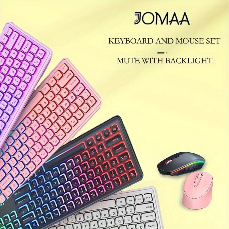 Jomaa 2.4G USB Wireless Keyboa - огляд і ціна Gaming Accessories Pink