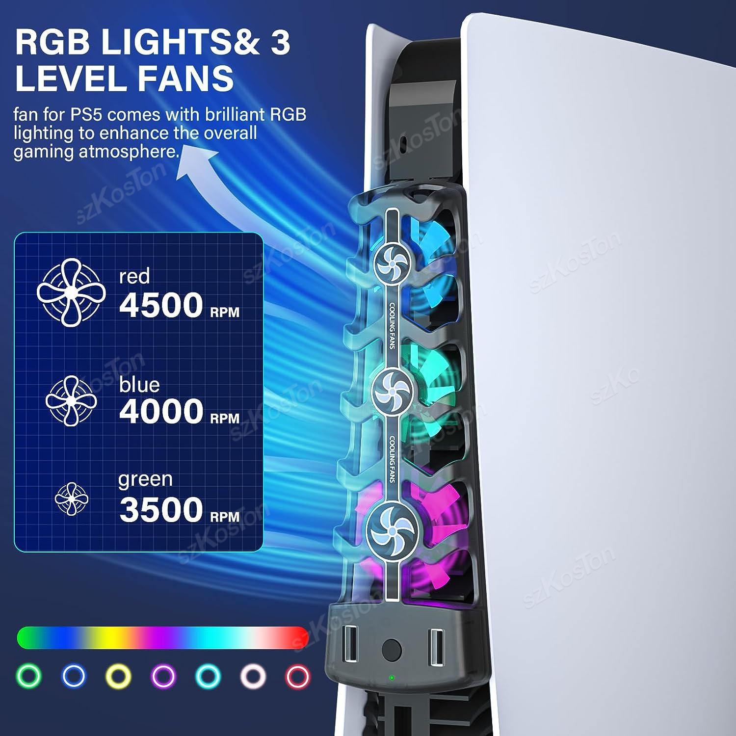 RGB Cooling Fan for PS5 Effici - огляд і ціна Gaming Zone Accessories