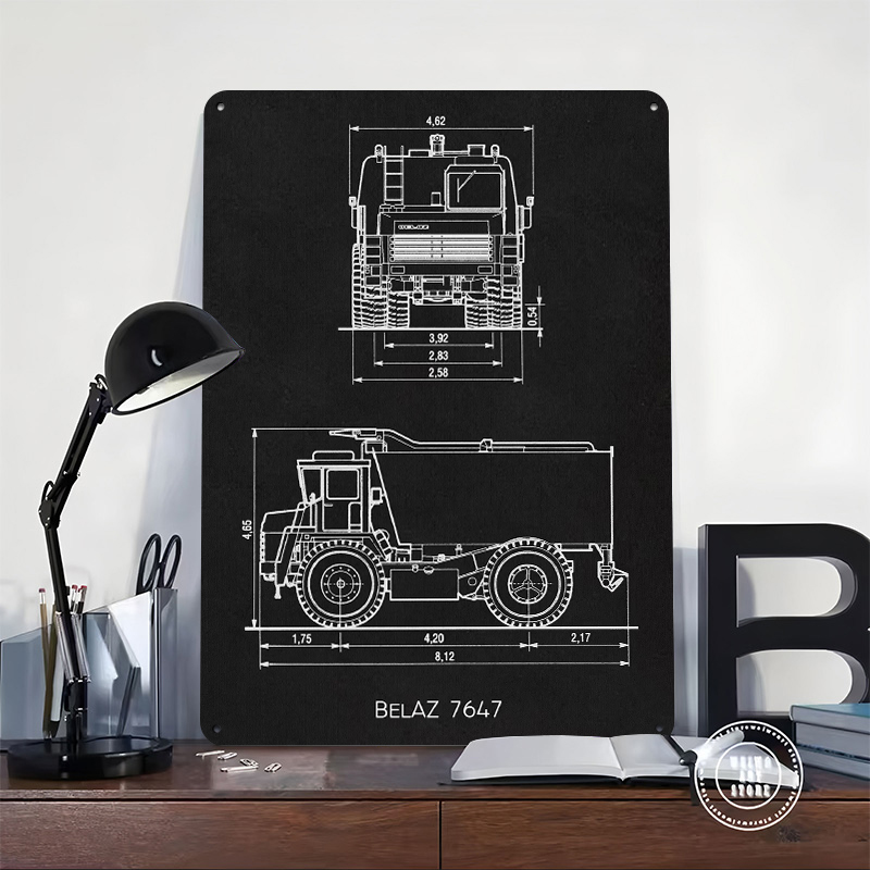 BelAZ 7647 Metal Poster Wall A - огляд і ціна Gaming Accessories Men