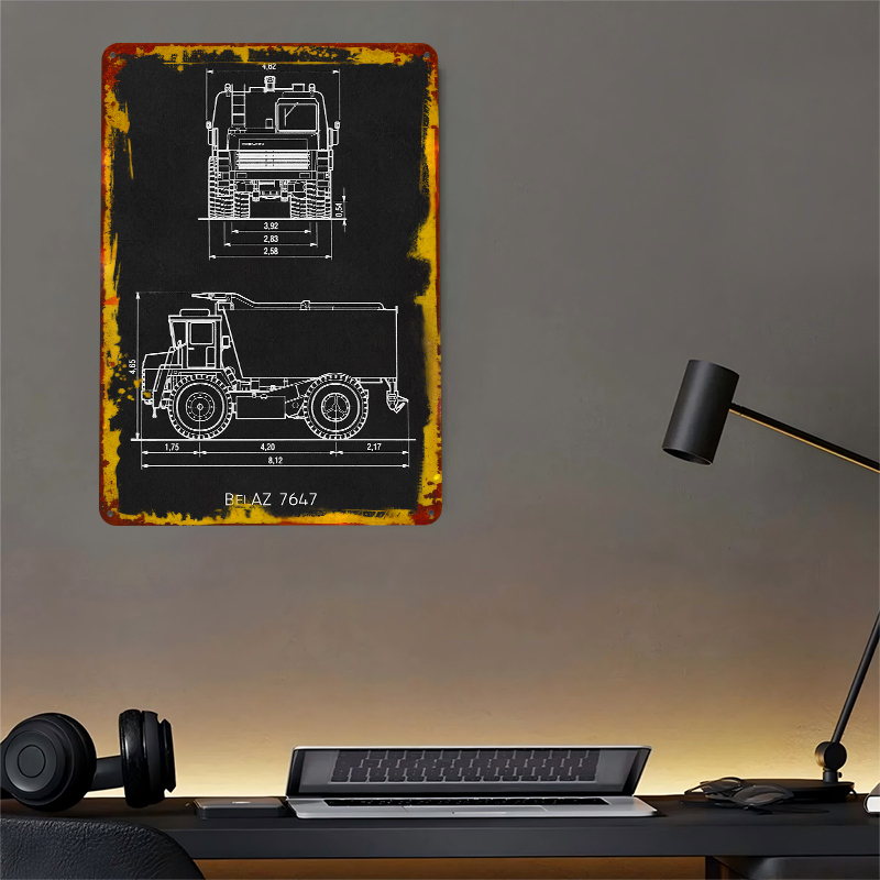 BelAZ 7647 Metal Poster Wall A - огляд і ціна Gaming Accessories Men