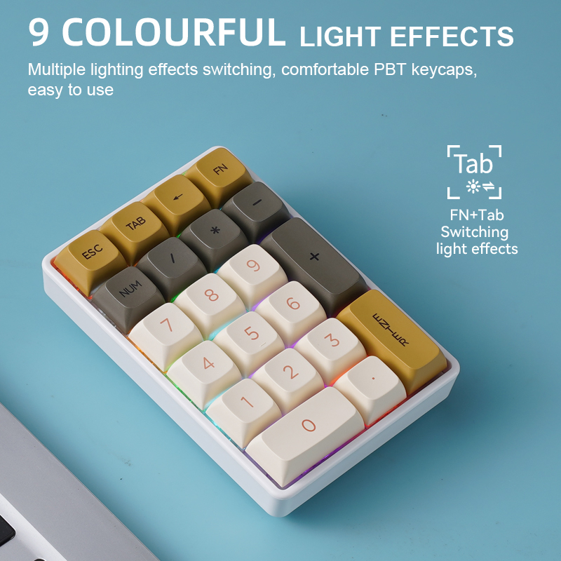 FREEWOLF K21 Wireless Mechanic - огляд і ціна Keyboard Numpad Separate