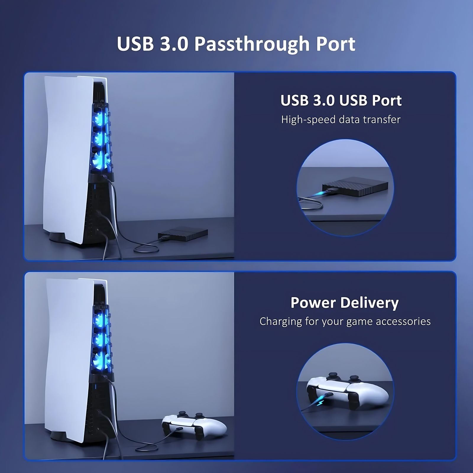 For PS5 Accessories Cooling Fa - огляд і ціна Gaming Zone Accessories