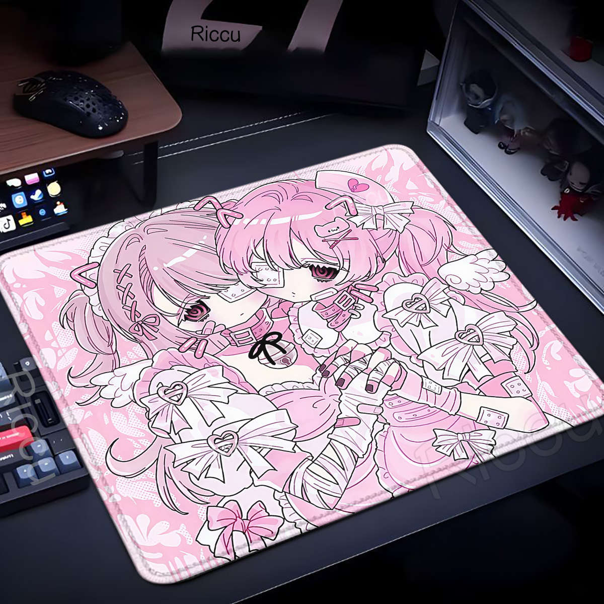 XL Sleepy Angel Pink Mouse Pad - огляд і ціна Gaming Accessories Pink