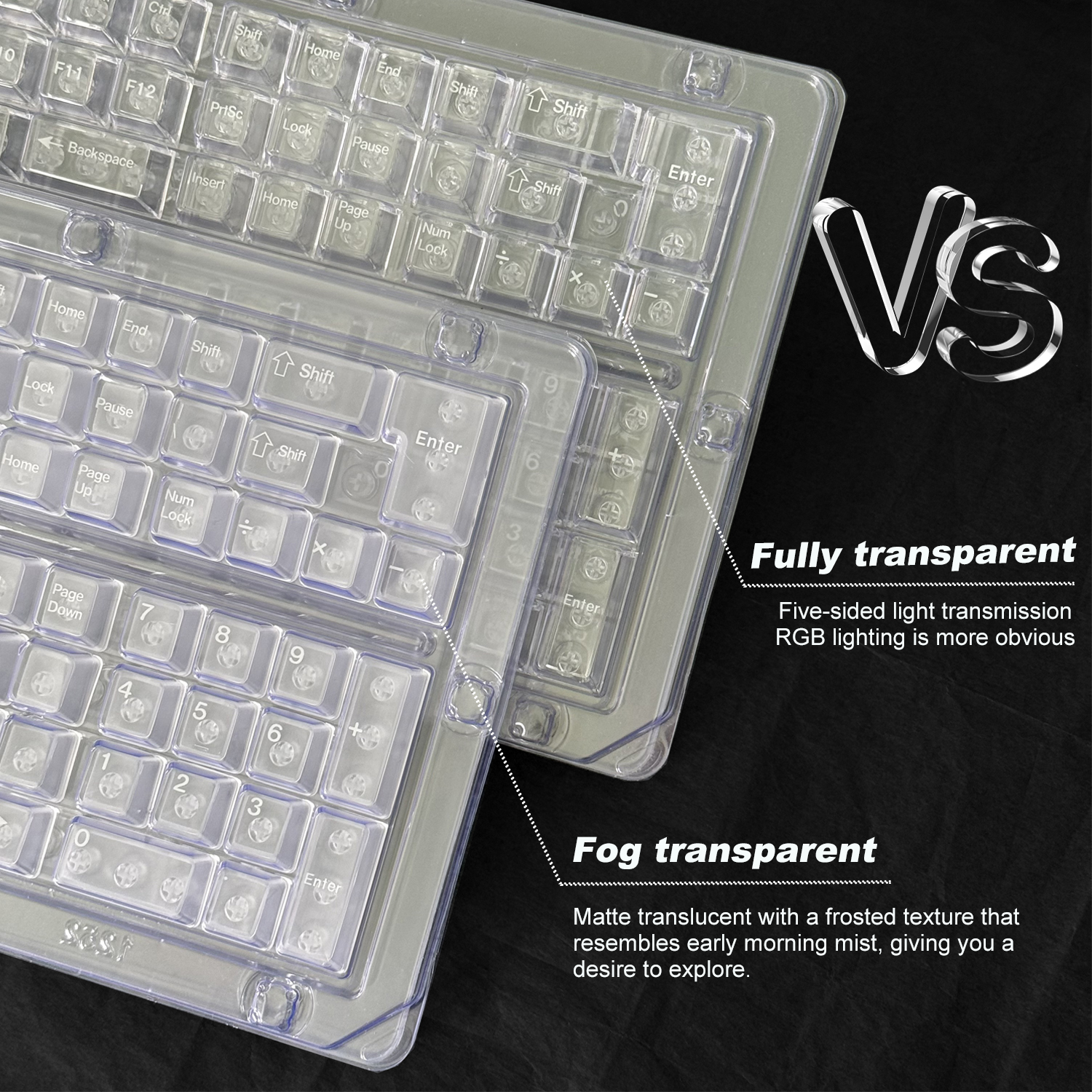 Clear Transparent & Frosted Tr - огляд і ціна Keyboard Numpad Separate
