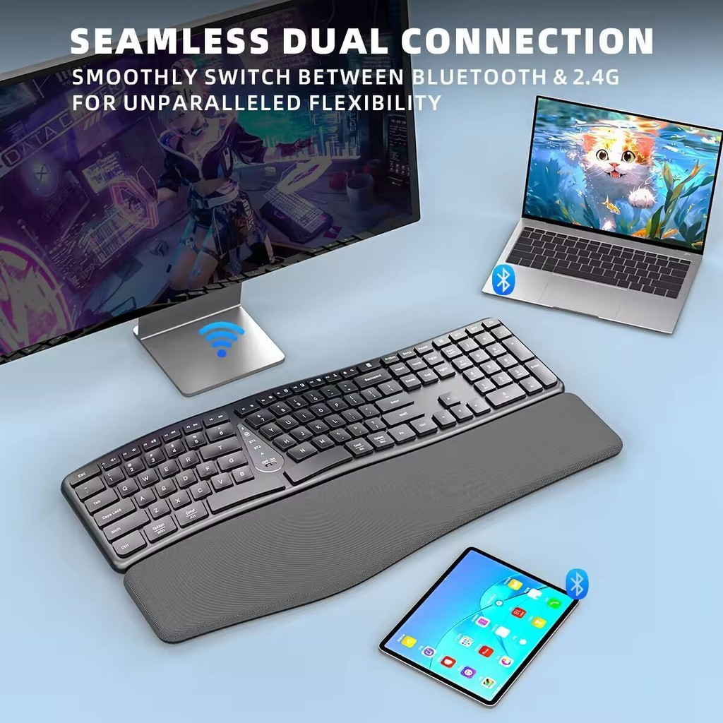 2.4G Wireless Keyboard Mouse C - огляд і ціна Gaming Accessories Pink